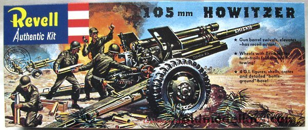 Revell 1/40 105mm Howitzer, H539-79 plastic model kit